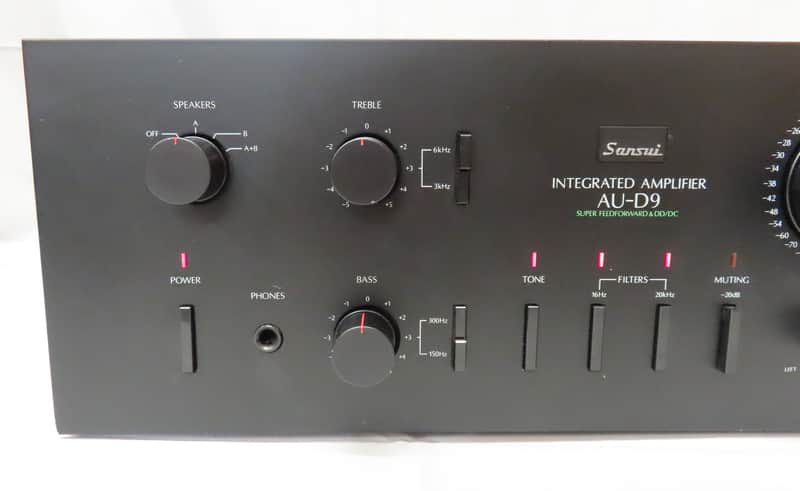 Vintage Sansui AU-D9 Integrated Stereo Amplifier - 95 Watt | Reverb