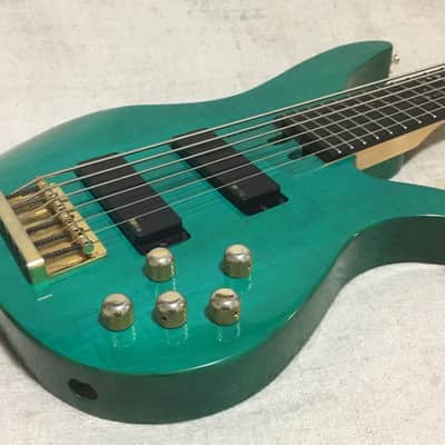 Yamaha RBX 6JM 6 String Bass Guitar John Myung Signature Turquoise Blue Green image 7