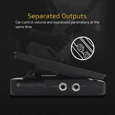 Hotone Ampero Press 2 in 1 Passive Volume Expression Control EXP Pedal with External EXP Jacks,price include the import duty for US buyer image 3