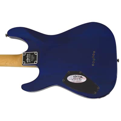 Schecter Omen Extreme-6 Guitar Ocean Blue Burst B-Stock 1132 image 6