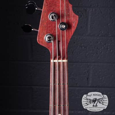 Momose MJ2-PH Jazz Bass – Purpleheart Neck – Burner Ash MIJ image 14