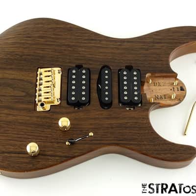 LOADED Charvel MJ DK24 HSH 2 Pt. Mahogany BODY Duncan Walnut Top Natural $20 OFF image 1