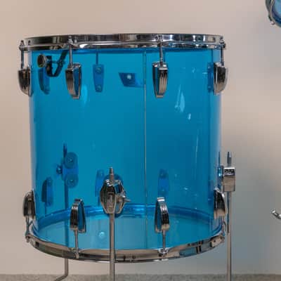 1970s Ludwig Big Beat Blue Vistalite Drum Set image 4