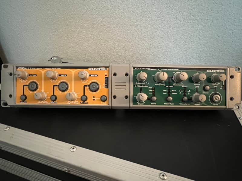 Electrix Filter Queen / EQ Killer Racked Combo 2000s - Green / Yellow image 1