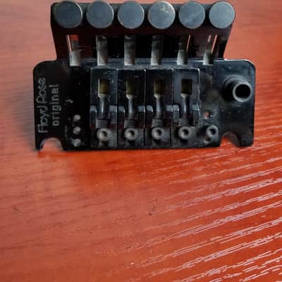 Left Handed Floyd Rose Original Tremolo System Bridge  Lefty 1983 Black-Steve Vai Owned-Vintage image 7