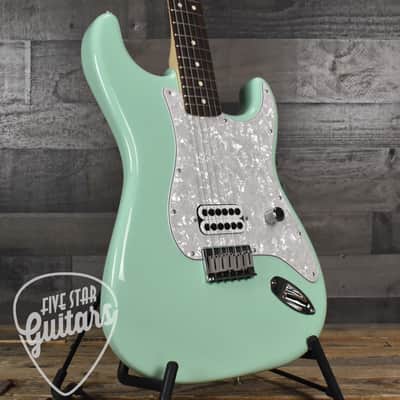 Mint Fender LTD Tom DeLonge Stratocaster - Surf Green with Deluxe Gig Bag image 12