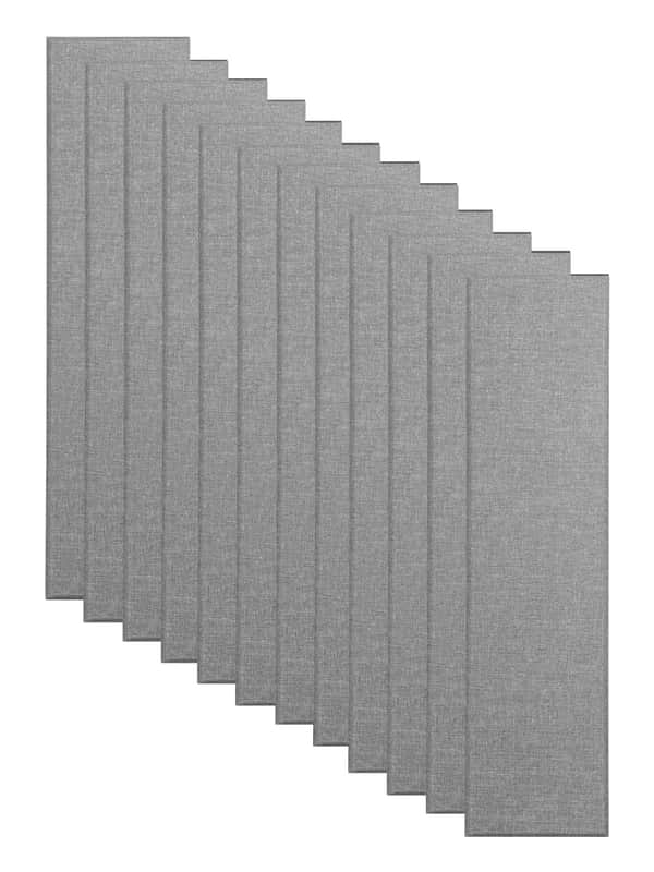 Primacoustic Broadway 2" Control Column Acoustic Wall Panel 12-pack - Grey w/ Beveled Edge image 1