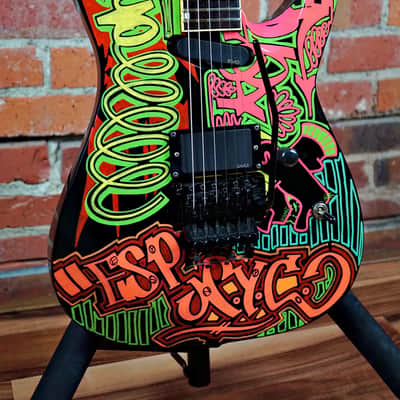 ESP Michael Wilton M-II Custom 1990 NYC Graffiti Graphic "Queensryche" image 6