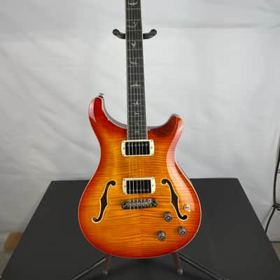 PRS SE Hollowbody II Piezo Electric Guitar, Ebony Fingerboard, Vintage Sunburst
