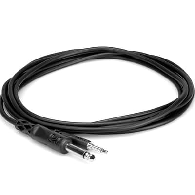 Hosa CMP-110 1/4" TS to 3.5mm (1/8") TRS Cable - 10ft image 1