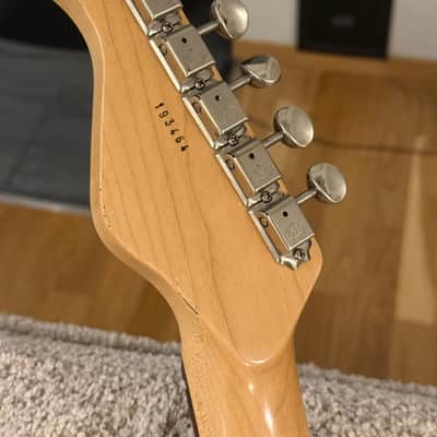 Maybach Stradovari S61 - Black White Guard Aged - | Boutique Reissue Stratocaster Guitar Swamp Ash Body Amber Pickups | CoA OHSC image 6