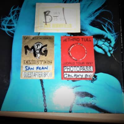 ian anderson & jethro tull 3 vintage 1990s backstage passes nyc/ca. flute progressive rock aqualung benefit bouree image 1