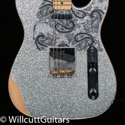 Fender Brad Paisley Road Worn Telecaster, Maple Fingerboard, Silver Sparkle (193) image 3