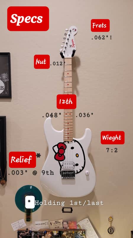 Squier Hello Kitty Stratocaster 2024 - 2025 - White image 1