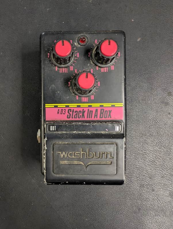Vintage Washburn A-D3 Stack in a Box 1980s Guitar Effect Pedal Marshall Stompbox image 1