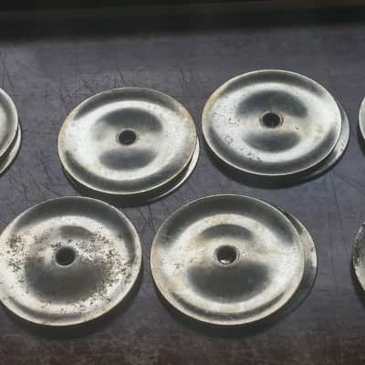 Ludwig VINTAGE TAMBOURINE JINGLES 8 Pairs / Bronze / NICKEL Toning image 4