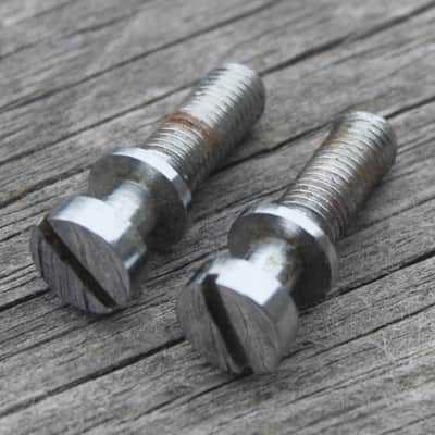 Vintage 1960's Gibson Tailpiece Studs Chrome Les Paul SG ES 1969 1971 1973 1970's image 2