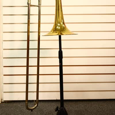 C.G. Conn Ltd. 72H Bass Trombone 1960-1961 - Lacquered Brass image 8