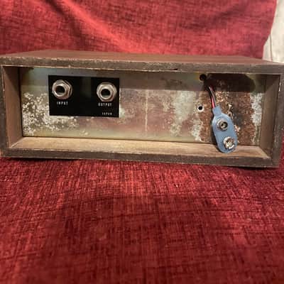 Vintage Solid State Spring Reverb 1970 - Wooden Brown and Silver (MIJ) image 3