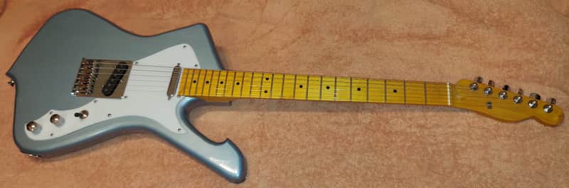 Custom Built  ICE-T Iceman + Telecaster Pontiac Blue image 1