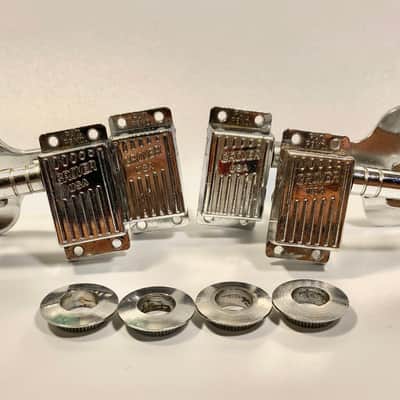 Grover Slimline Bass Tuners 1970s Chrome for Rickenbacker image 1