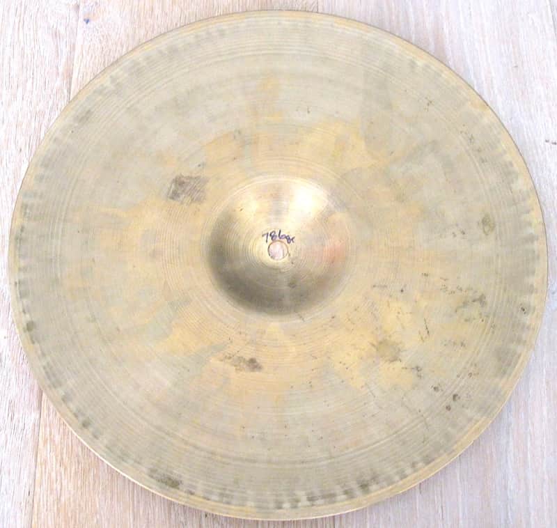 14" Zildjian A Paper-Thin Hihat Cymbal - Vintage 1950s image 1
