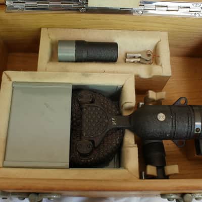 Near MINT original BBC Coles STC 4038 1962 black ribbon mic microphone + wooden box early s/n 366 image 11
