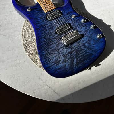 Ernie Ball Music Man JP15 - INSANE Blueberry Quilt image 22