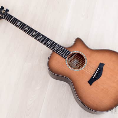 2024 Taylor Custom Grand Auditorium Acoustic Electric Guitar Western Red Cedar + Indian Rosewood image 13