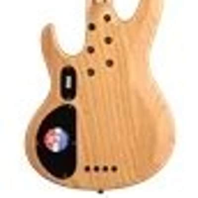 ESP LTD B-204SM FL Spalted Maple Fretless Bass Guitar, Natural Satin image 9