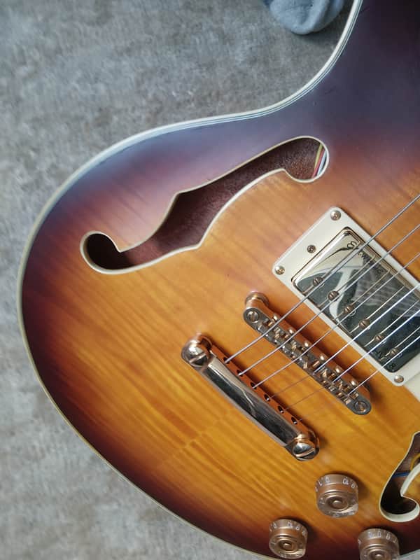 R. M. Olsen Les Paul Semi-Hollow Early 2000s - Satin tobacco sunburst Trey Anastasio ? 6.4 lbs image 1