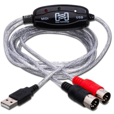 Hosa USM-422 TRACKLINK USB Interface MIDI I/O to USB Type A 6 foot image 4