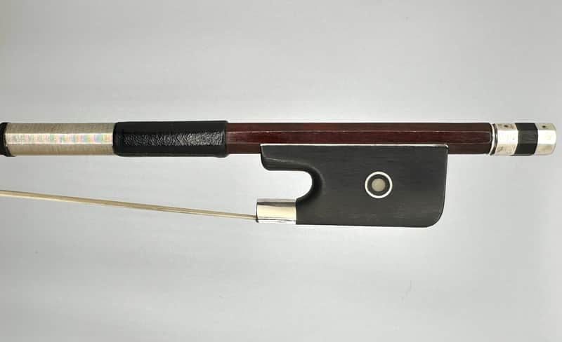 An Old Full Size Antique Silver Mounted Cello Bow image 1