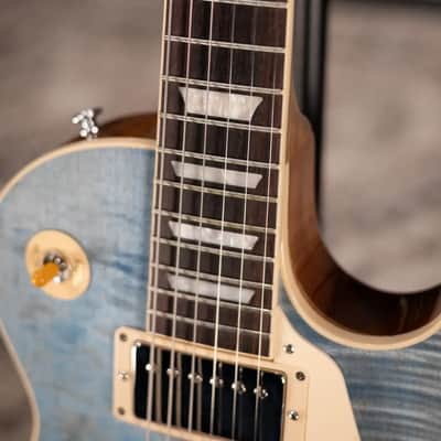 Gibson Les Paul Standard '60s Figured Top Electric Guitar - Ocean Blue with Hardshell Case image 9