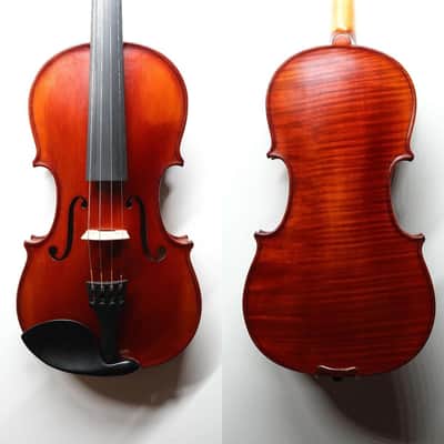 Handmade 4/4 Violin Outfit Italian Spruce, 1pc Maple Back, Rich Tone, Case & Bow image 2