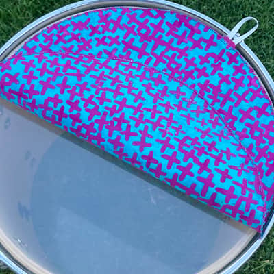 13" single layer cloth drum cover - dampener - partial mute - compare to Drum Tortillas Quesadilla or Big Fat Snare image 2