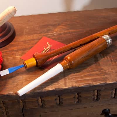 Roosebeck BAGW Sheesham Long Practice Chanter Nickel Plated Ferrule & Sole 22.5-Inch w/Reed image 4