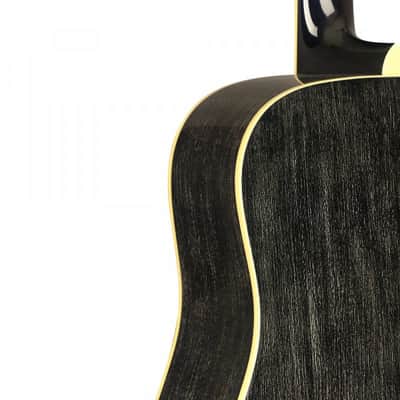 James Neligan YAK-D Yakisugi Series Dreadnought Solid Mahogany Top 6-String Acoustic Guitar image 4