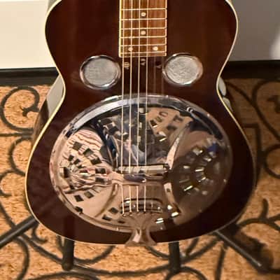 Regal RD 40MS Square Neck Resonator 2000's - Brown burst image 2