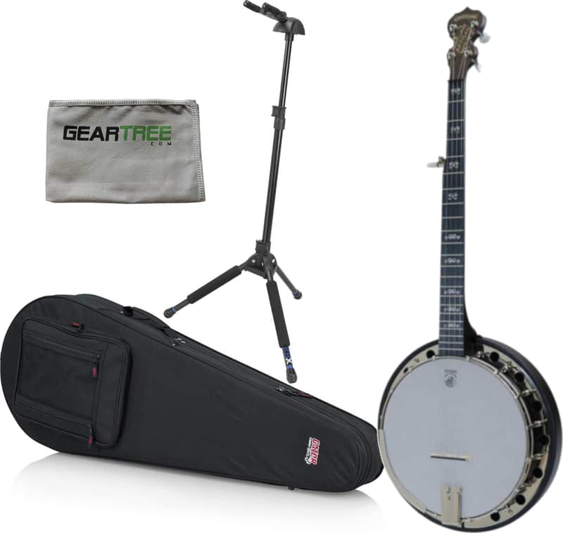 Deering A2 Artisan Goodtime Two Banjo with Resonator w/ Geartree Cloth, Stand, and Case image 1