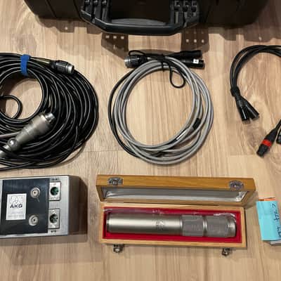 MINT 1967 AKG C 24 MKII Stereo Large Diaphragm Tube Condenser Microphone with 60’s MS box, custom cables and XL Pelican case. image 1