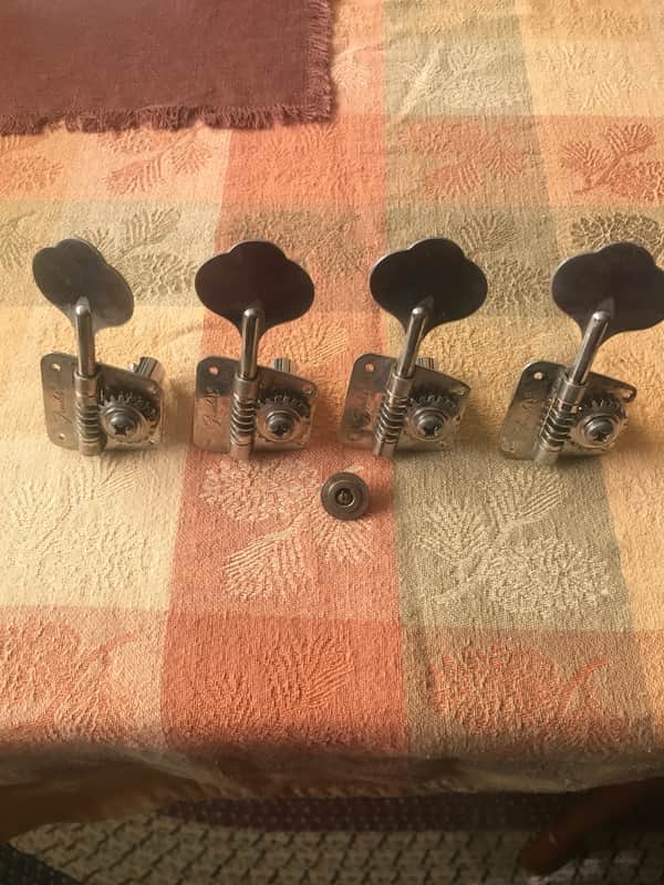 Vintage Fender Bass Tuners-Machine Heads-Precision-Jazz-Telecaster 1973-1976 image 1