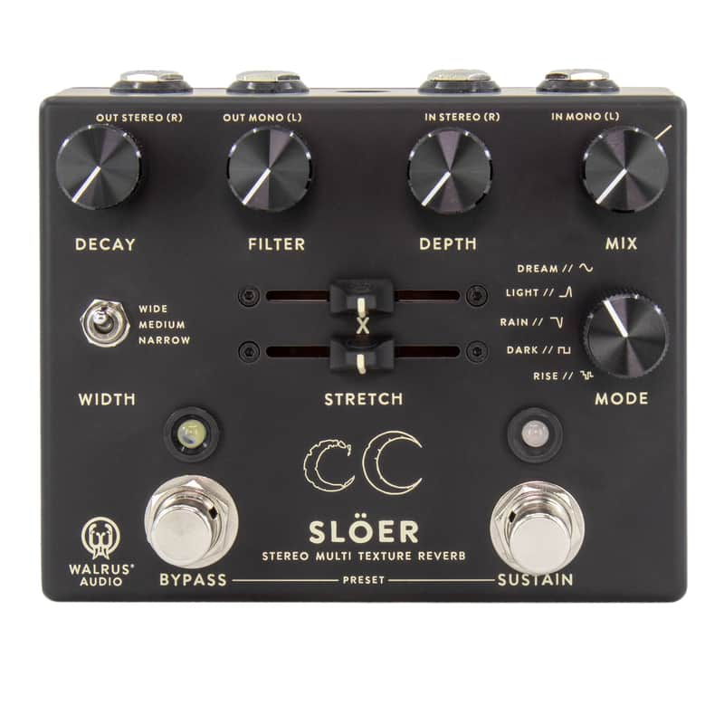 Walrus Audio SLOER Stereo Ambient Reverb - Black image 1