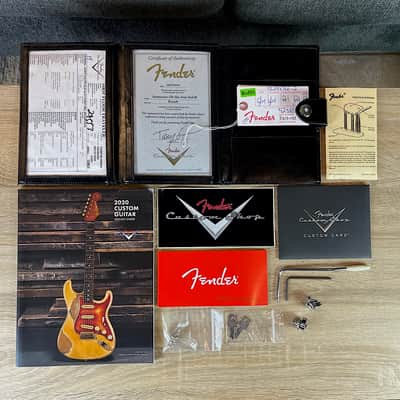 2020 Fender Custom Shop GT11 Relic Stratocaster ~ Olympic White & 3 Color Sunburst image 14