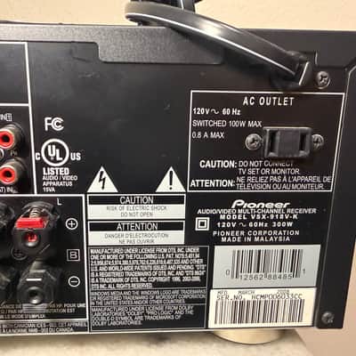 Pioneer Pioneer VSX-918V-K HDMI 5.1 Home Theater Receiver 2008 - Black image 13