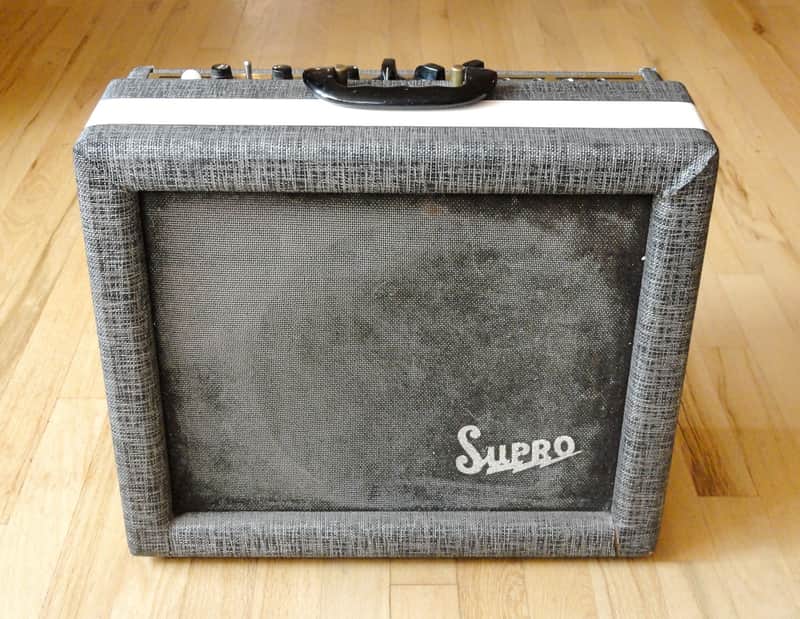 1959 Supro 1624T Dual Tone Vintage Valco USA 1x12 Tube Amplifier Rola Jimmy Page image 1
