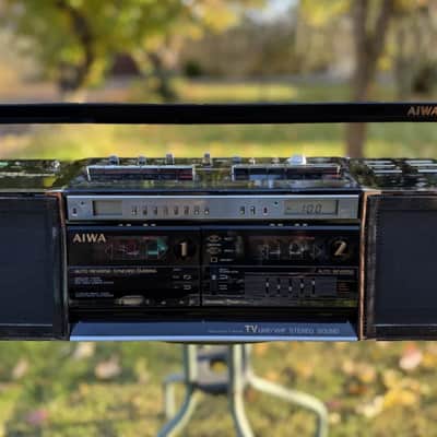 AIWA CS-W90 👉MINT Rare Vintage Cassette Deck Boombox Japan Warranty 1980s image 17