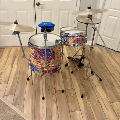 Slingerland Cocktail set Vintage Jam Seasion Late 50’s- 60’s - Custom wrapped image 7