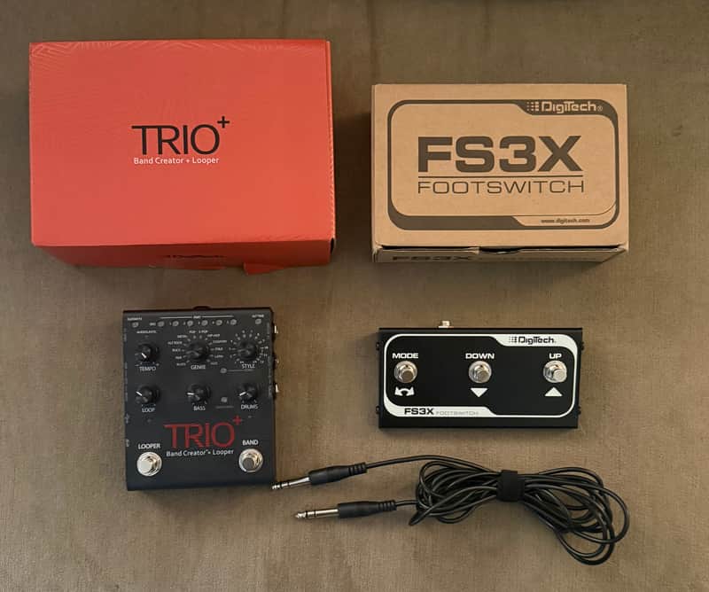 DigiTech TRIO Plus Band Creator + Looper with FS3X 3-Button Footswitch
