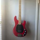 Ernie Ball Music Man StingRay 4 H 3EQ with Maple Fretboard - Chili Red - Rare Color!